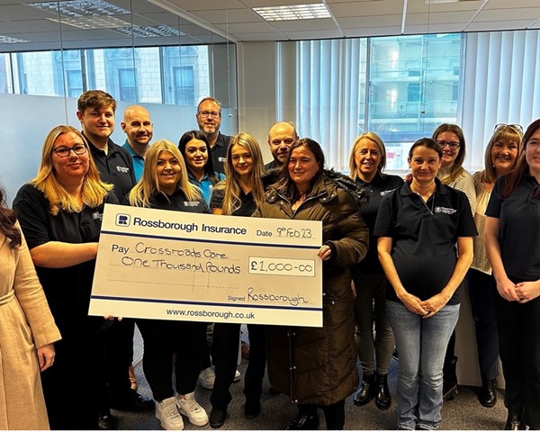 Rossborough staff raise money for Crossroads, our chosen charity of 2022