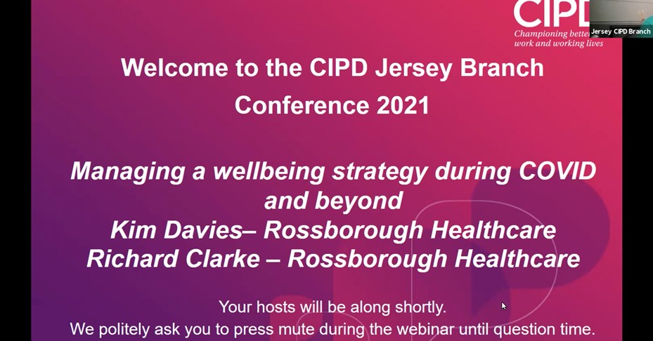 Watch: CIPD Jersey webinar - Managing a wellbeing strategy during Covid and Beyond