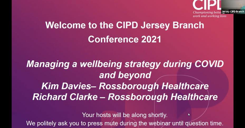 Watch: CIPD Jersey webinar - Managing a wellbeing strategy during Covid and Beyond
