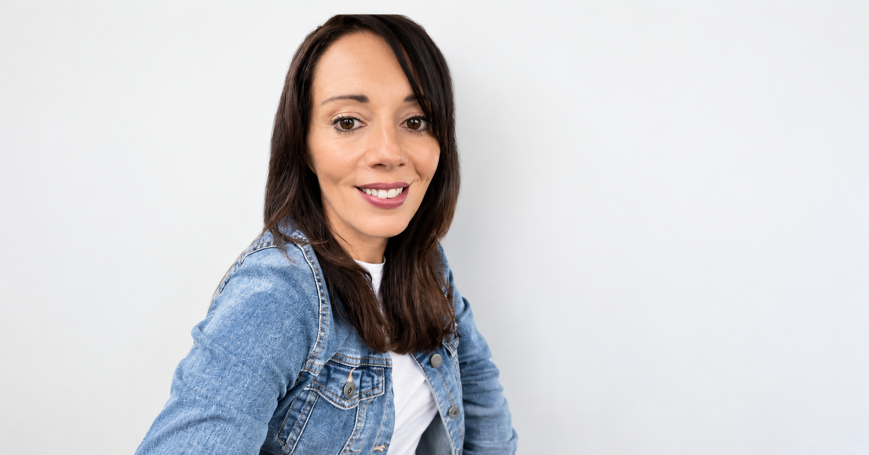 Warm Denim Studio Portrait