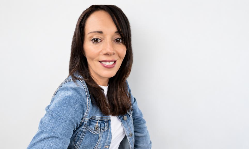 Warm Denim Studio Portrait